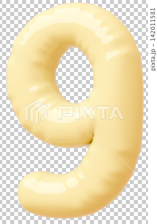 3D image_balloon_9_yellow 3D image_balloon_9_yellow 142011581