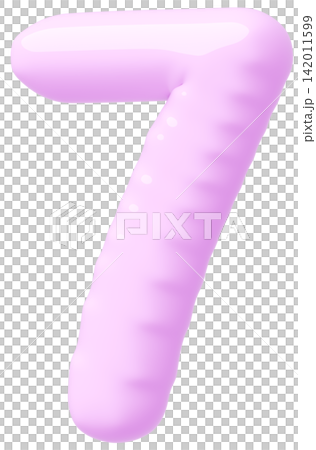 3D画像_風船_7_紫 142011599