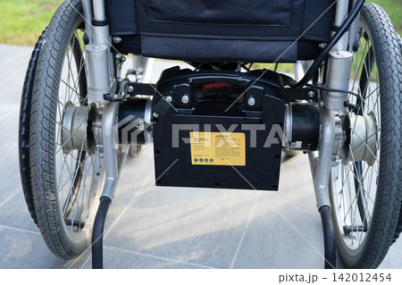 Battery power electric wheelchair increased mobility for disability or elderly patient. 142012454