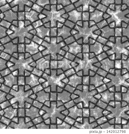 Seamless pattern intricate mosaic tilework with floral patterns. High resolution photo filter. Seamless pattern intricate mosaic tilework with floral patterns. High resolution photo filter. 142012798