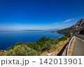 Scenic coastal road along the Adriatic Sea in Croatia 142013901