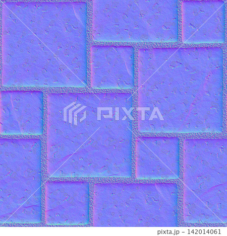 Textured Square Paving Stone Normal Map 142014061