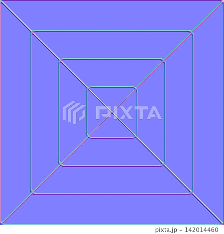 Beveled Geometric Square Normal Map Beveled Geometric Square Normal Map 142014460
