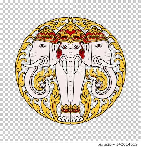 Three Headed Erawan Elephant Three Headed Erawan Elephant 142014619