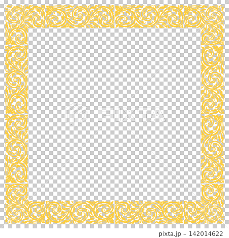 Golden Thai Traditional Kanok Frame Golden Thai Traditional Kanok Frame 142014622