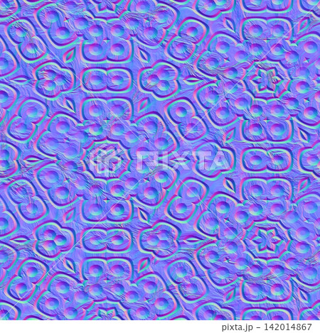 Rough Stone Mandala Carving Normal Map 142014867