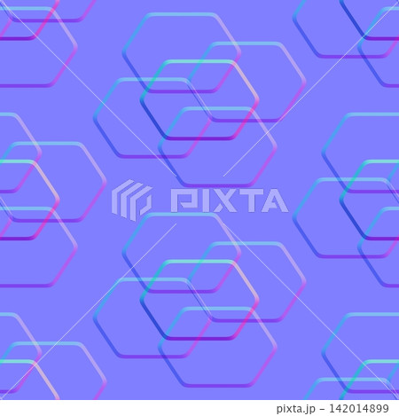 Hexagon Outline Overlay Normal Map Texture Hexagon Outline Overlay Normal Map Texture 142014899