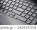 computer keyboard close up. Gaming laptop keyboard background. Enter key 142015358