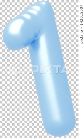 3D画像_風船_1_水色 3D画像_風船_1_水色 142015607