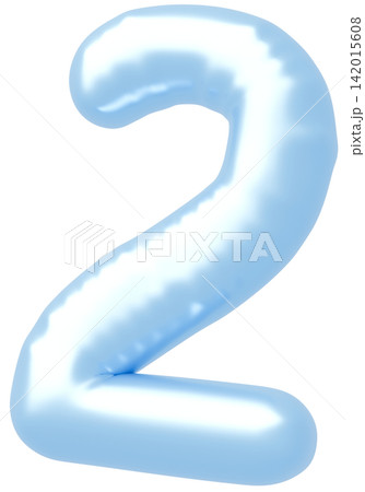 3D画像_風船_2_水色 3D画像_風船_2_水色 142015608