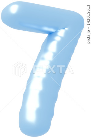 3D画像_風船_7_水色 3D画像_風船_7_水色 142015613