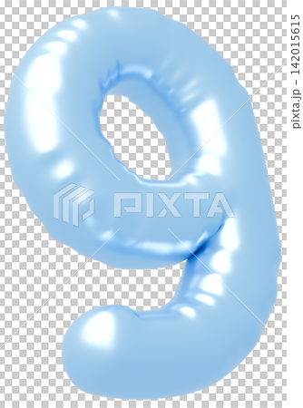 3D image_balloon_9_light blue 3D image_balloon_9_light blue 142015615