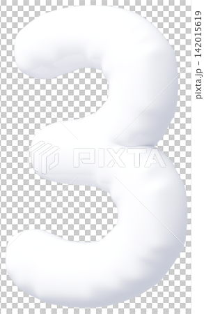 3D image_balloon_3_white 3D image_balloon_3_white 142015619