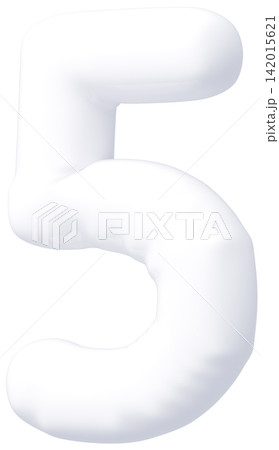 3D画像_風船_5_白 142015621