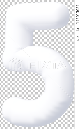 3D画像_風船_5_白 142015621