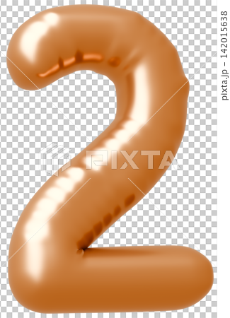 3D image_balloon_2_gold 142015638