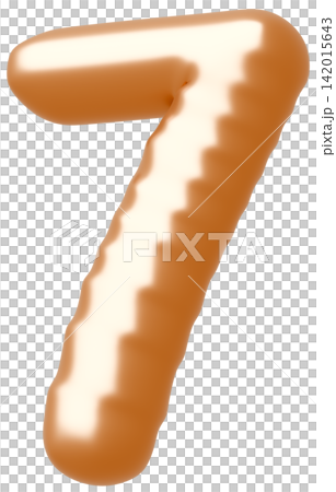 3D image_balloon_7_gold 3D image_balloon_7_gold 142015643