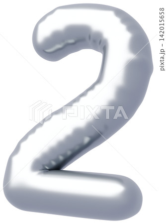 3D画像_風船_2_シルバー 142015658