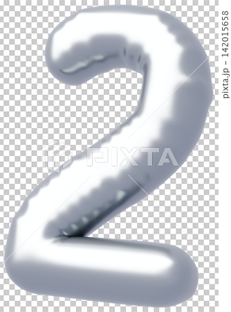 3D image_balloon_2_silver 142015658