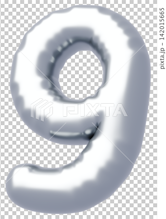 3D image_balloon_9_silver 3D image_balloon_9_silver 142015665