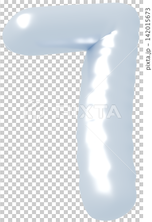 3D画像_風船_7_シルバー 3D画像_風船_7_シルバー 142015673