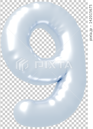 3D image_balloon_9_silver 3D image_balloon_9_silver 142015675