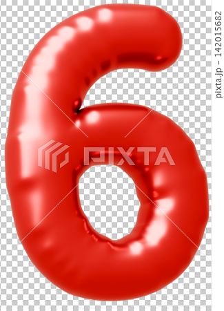3D image_balloon_6_red 3D image_balloon_6_red 142015682