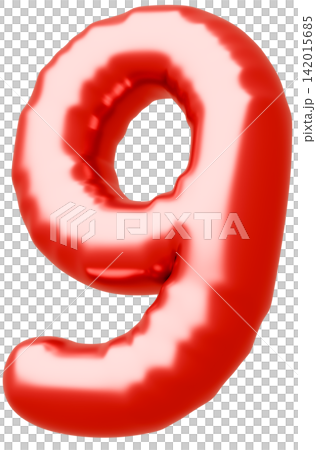 3D image_balloon_9_red 3D image_balloon_9_red 142015685