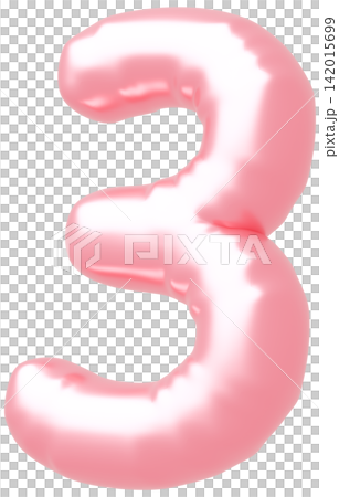 3D image_balloon_3_pink 3D image_balloon_3_pink 142015699