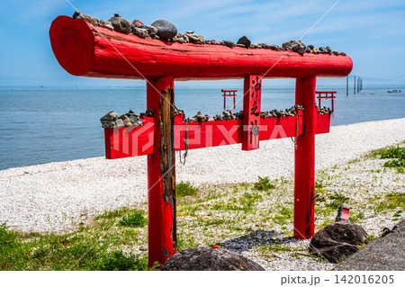 大魚神社海中鳥居　満潮【佐賀県藤津郡太良町】 142016205
