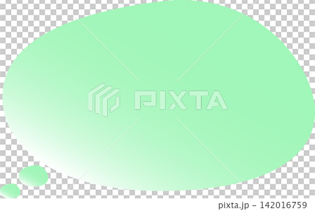 A light green gradient speech bubble. The pastel colors are cute. The oval shape makes it easy to use. A light green gradient speech bubble. The pastel colors are cute. The oval shape makes it easy to use. 142016759