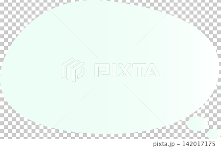 A speech bubble with a green gradient. It's oval-shaped and cute. A speech bubble with a green gradient. It's oval-shaped and cute. 142017175