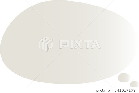 茶色の楕円形の淡いグラデーション。かわいいふきだし 茶色の楕円形の淡いグラデーション。かわいいふきだし 142017178