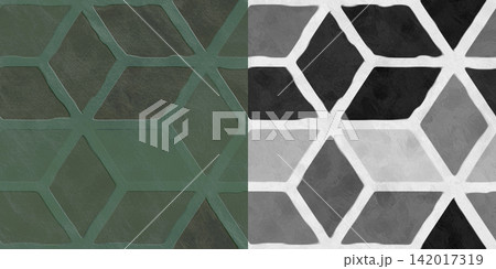 Green Stone Tile and Alpha Mask Comparison Split 142017319