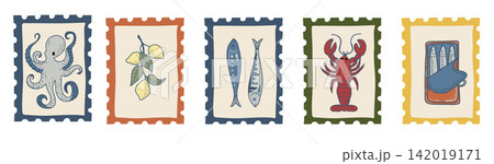 Mediterranean Culinary Stamp Set 142019171