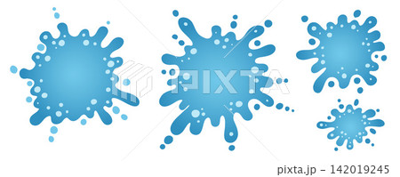 Puddle Shape Frame With Drops 142019245