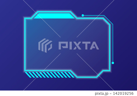 Sleek Blue UI Design with Dividers and Frames Sleek Blue UI Design with Dividers and Frames 142019256