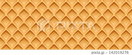 Wafer Biscuit Texture with Cream Pattern Sweet Crunchy Background Wafer Biscuit Texture with Cream Pattern Sweet Crunchy Background 142019276