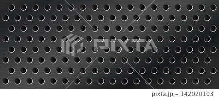 Metallic Perforated Sheet Texture Industrial Pattern 142020103