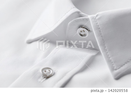 Shirt placket with hidden buttons showcases clean design and modern style 142020558