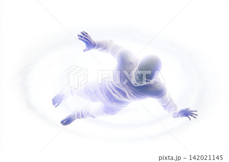 Energy vortex symbolizes the transition from physical being to spiritual essence 142021145