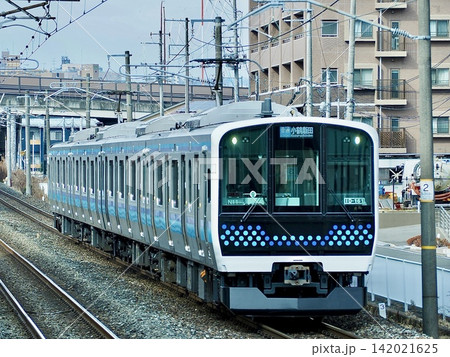 仙石線 E131系800番台 小鶴新田駅 142021625
