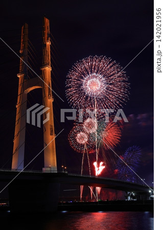 夜空を彩る大阪芸術花火(大阪府泉佐野市) 夜空を彩る大阪芸術花火(大阪府泉佐野市) 142021956