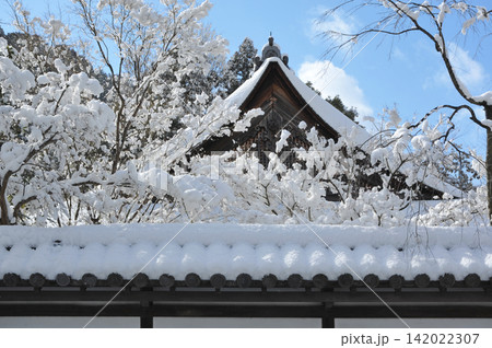 京都　南禅寺塔頭　天授庵の雪 142022307