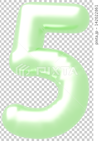 3D image_balloon_5_yellow-green 3D image_balloon_5_yellow-green 142022861