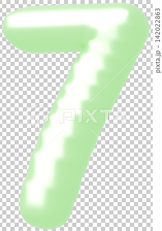 3D画像_風船_7_黄緑 3D画像_風船_7_黄緑 142022863