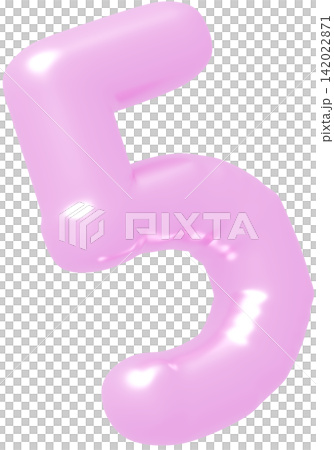 3D image_balloon_5_purple 142022871