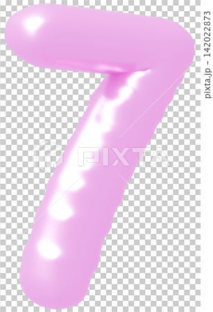 3D image_balloon_7_purple 142022873