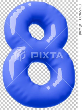 3D image_balloon_8_blue 3D image_balloon_8_blue 142022894
