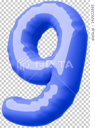3D image_balloon_9_blue 3D image_balloon_9_blue 142022895